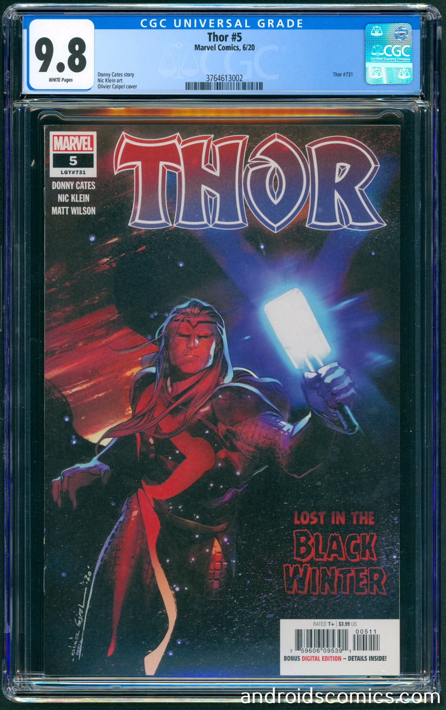 Thor #5  CGC 9.8  1st App. of Black Winter