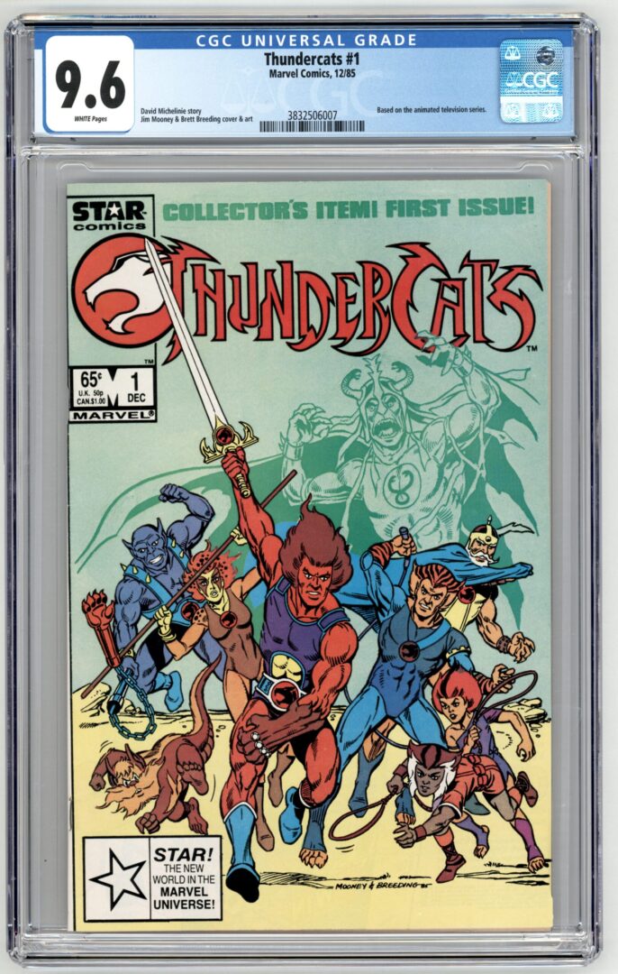 Thundercats #1  CGC 9.6  1st appearance of the Thundercats
