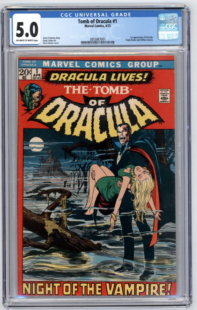 Tomb of Dracula #1  CGC 5.0  1st App. of Dracula
