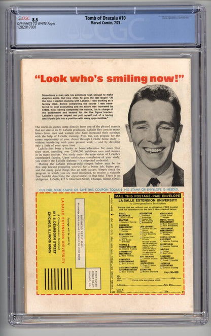 Tomb of Dracula #10  CGC 8.5  1st appearance of Blade