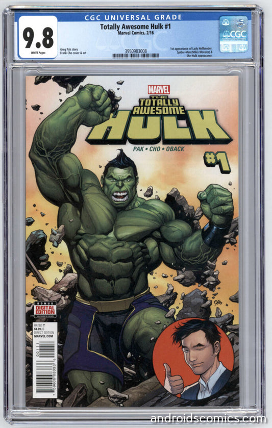 Totally Awesome Hulk #1  CGC 9.8  1st App. of Lady Hellbender