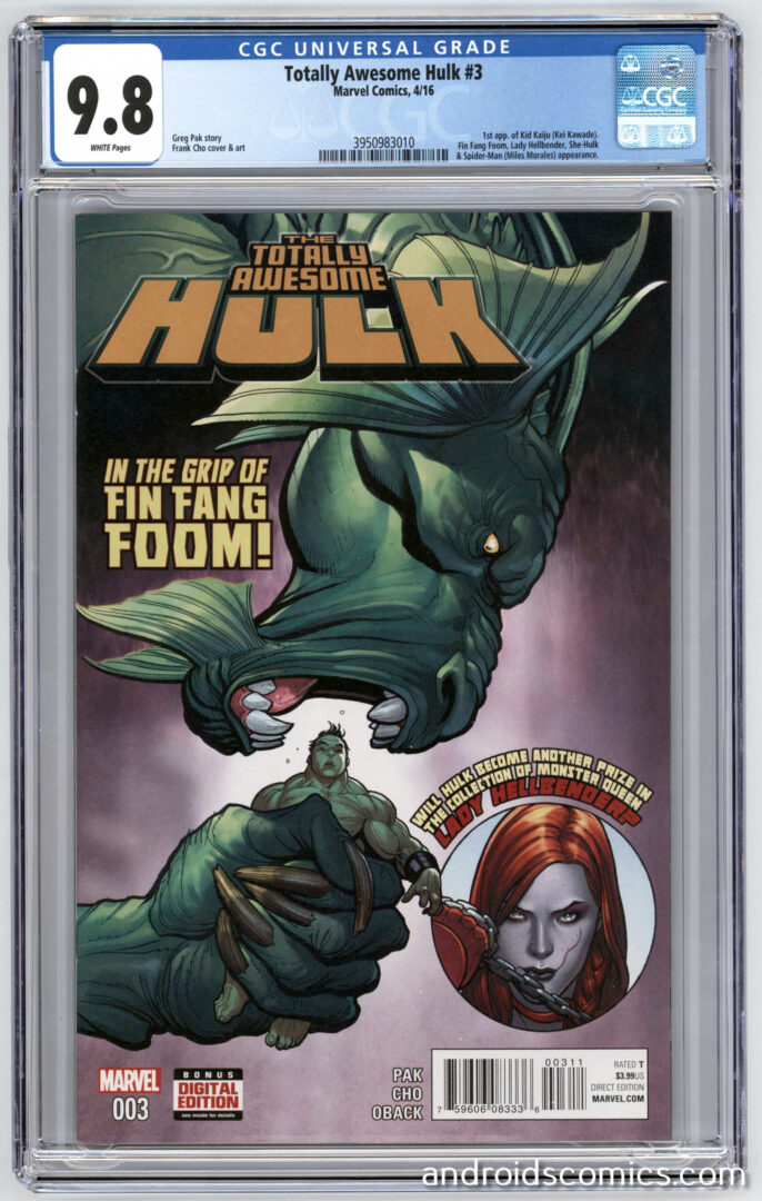 Totally Awesome Hulk #3  CGC 9.8  1st App. of Kid Kaiju