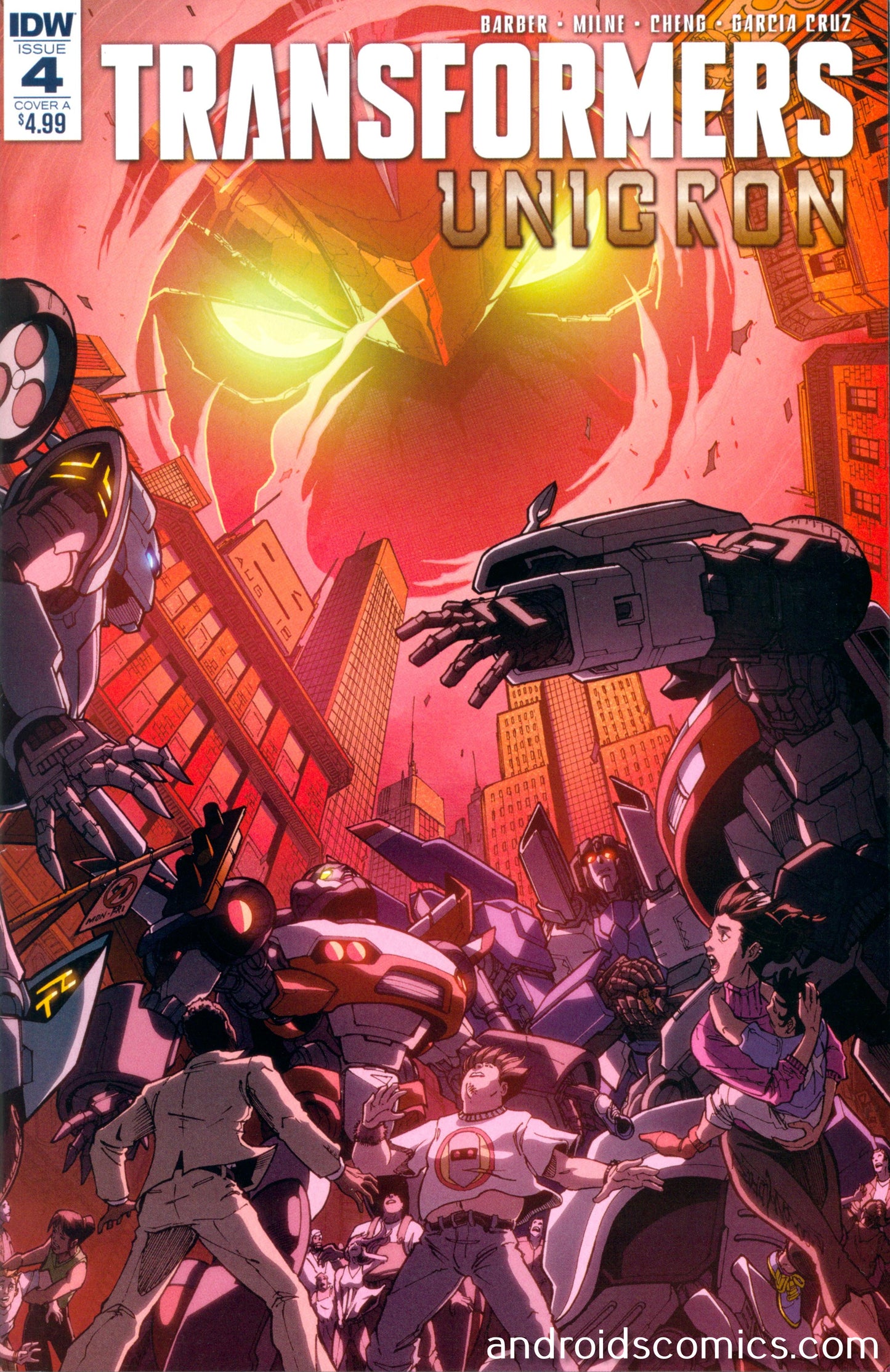 Transformers Unicron #4 (Of 6) Cover A Milne