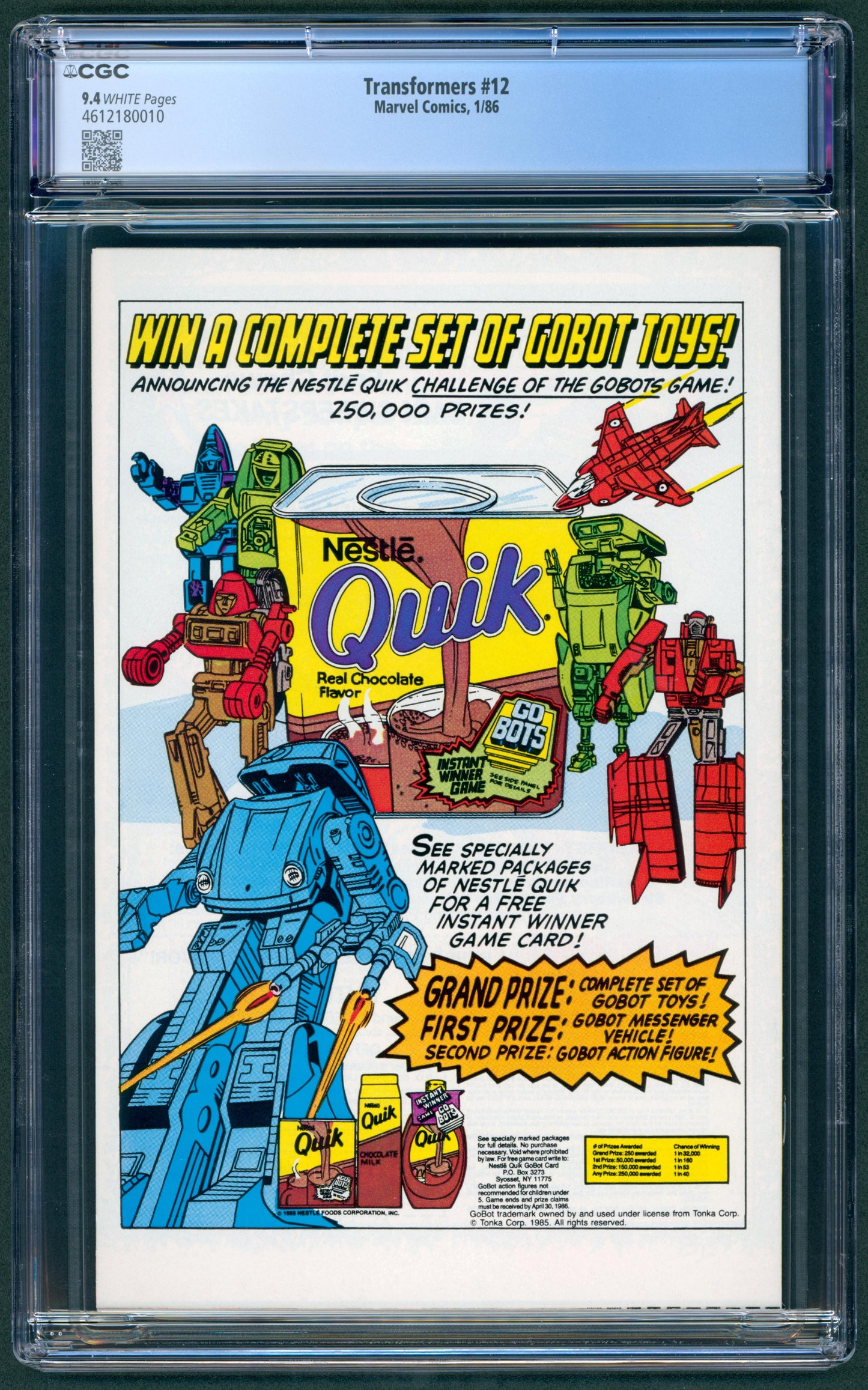Transformers #12 CGC 9.4
