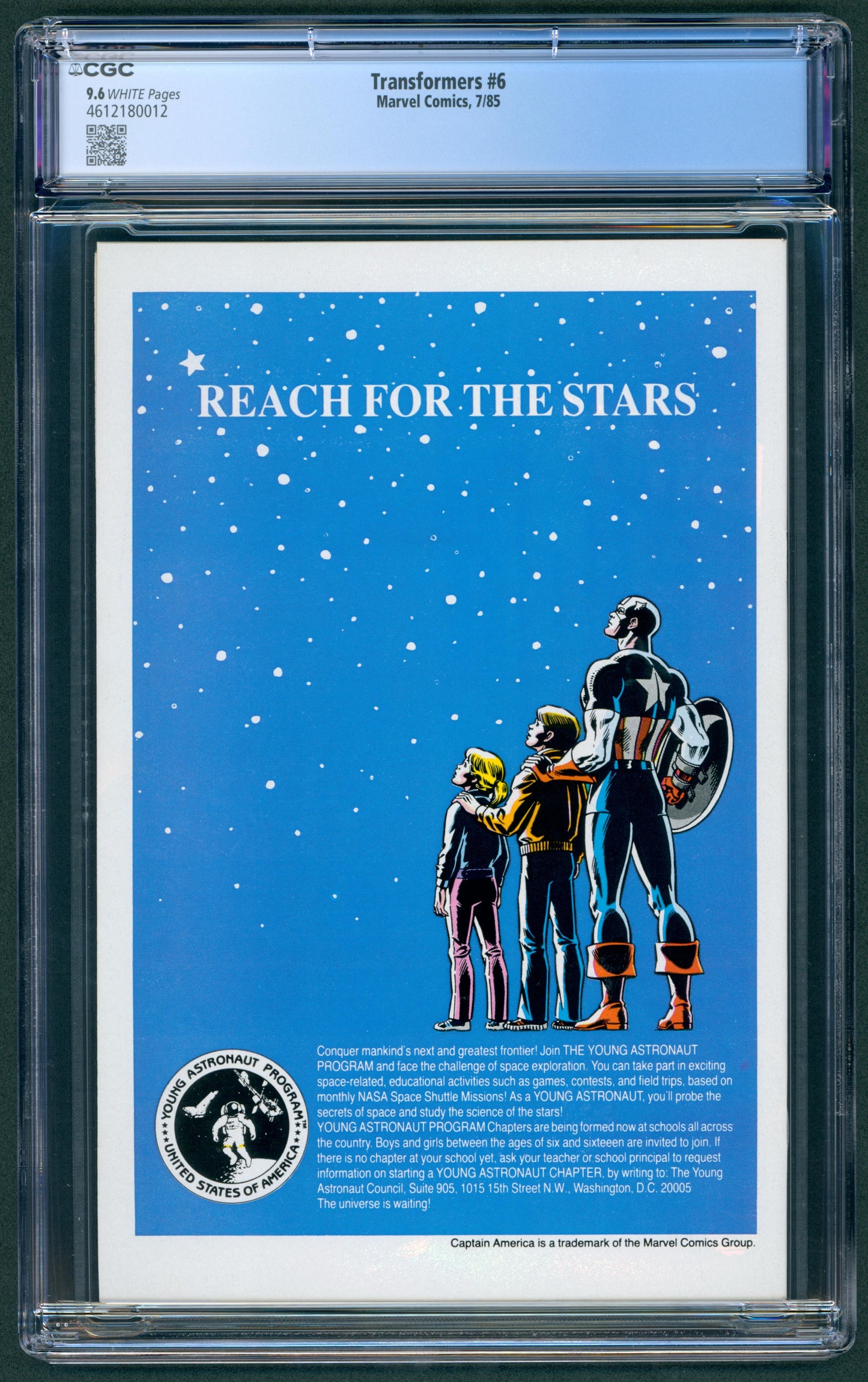 Transformers #6 CGC 9.6