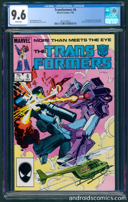 Transformers #6 CGC 9.6