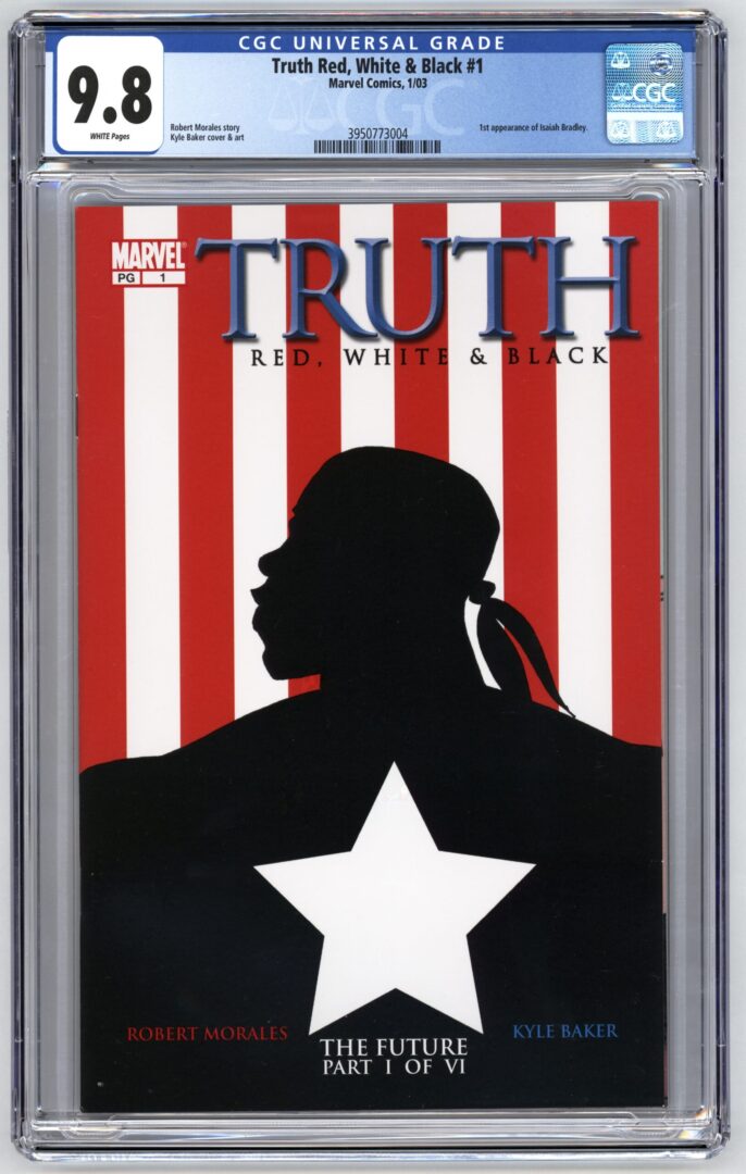 Truth Red, White, & Black #1  CGC 9.8  1st appearance of Isaiah Bradley