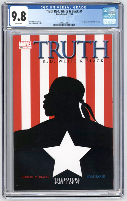 Truth Red, White, & Black #1  CGC 9.8  1st appearance of Isaiah Bradley