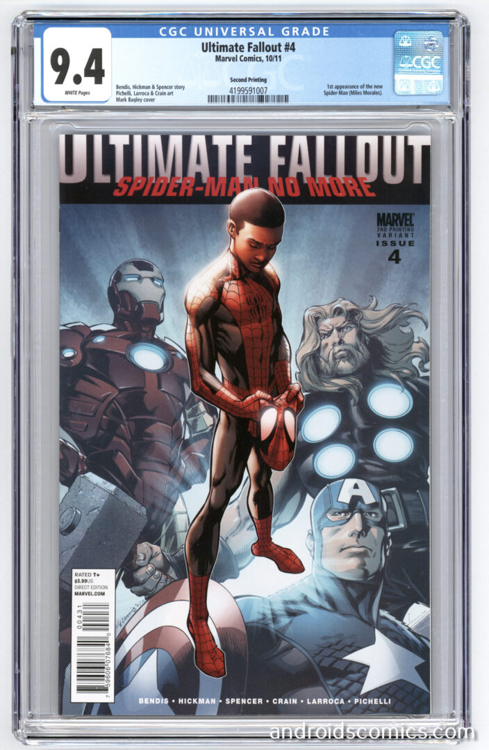 Ultimate Fallout #4  CGC 9.4  1st App. of Spider-Man (Miles Morales)