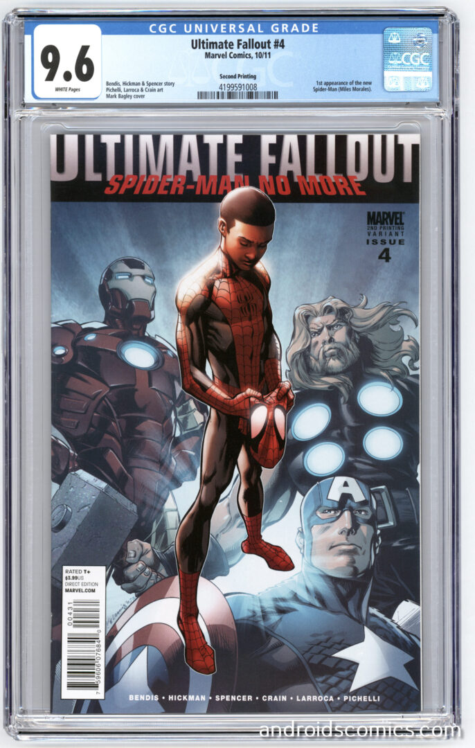 Ultimate Fallout #4  CGC 9.6 2nd Print  1st App. of Miles Morales