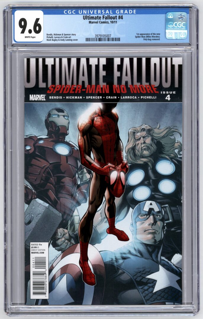 Ultimate Fallout #4CGC 9.61st App. of the new Spider-Man (Miles Morales)