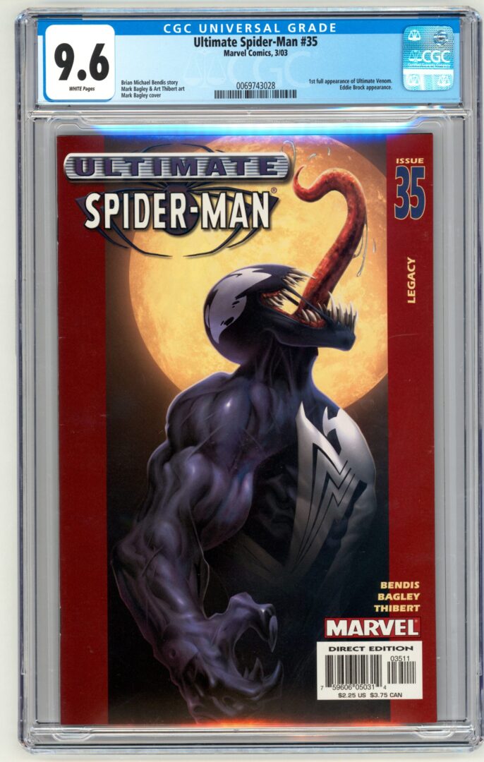 Ultimate Spider-Man #35  CGC 9.6  1st full appearance of Ultimate Venom