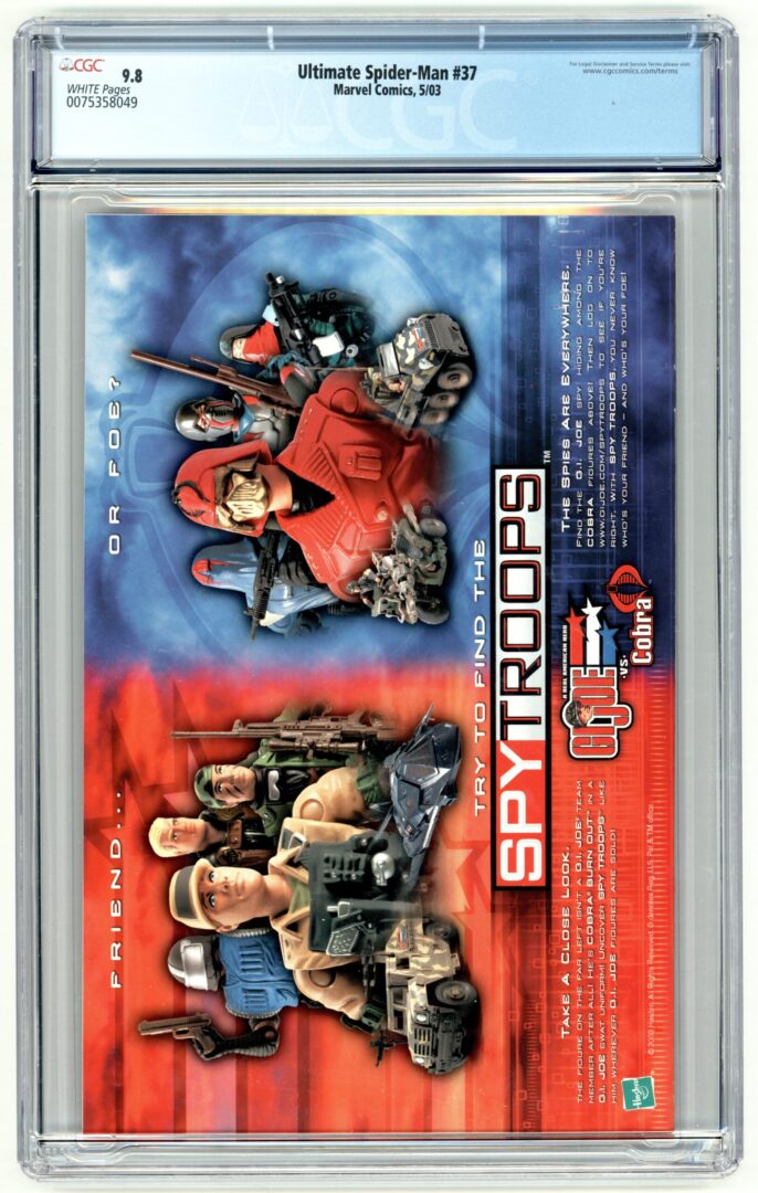 Ultimate Spider-Man #37  CGC 9.8  1st appearance of Venom bonded to Eddie Brock