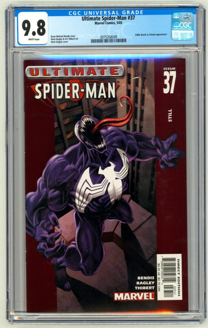 Ultimate Spider-Man #37  CGC 9.8  1st appearance of Venom bonded to Eddie Brock
