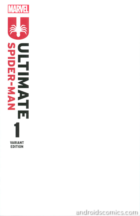 Ultimate Spider-Man #1 Blank Cover 4TH Printing Variant