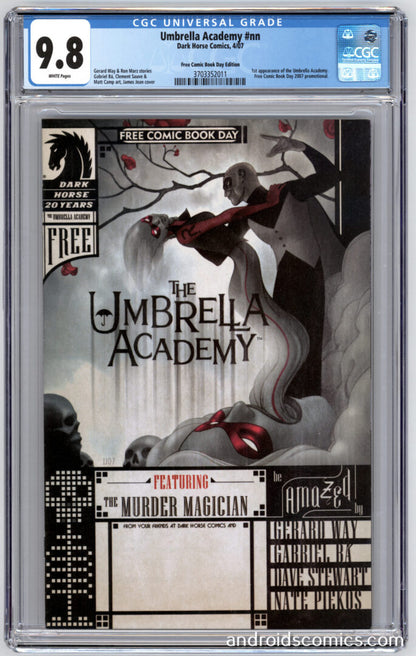 Umbrella Academy #NN  CGC 9.8  1st appearance of the Umbrella Academy