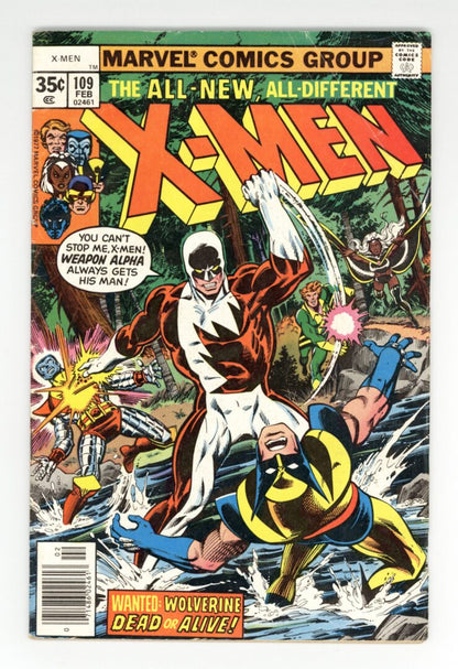 Uncanny X-Men #109  GD/VG  1st appearance of Weapon Alpha