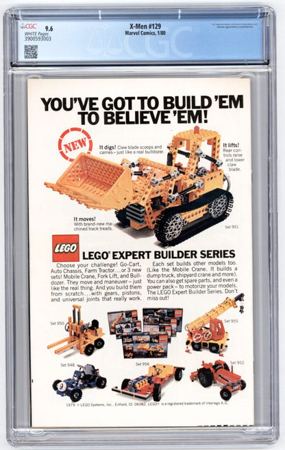 Uncanny X-Men #129  CGC 9.6  1st App. of Kitty Pryde, White Queen, & Sebastian Shaw