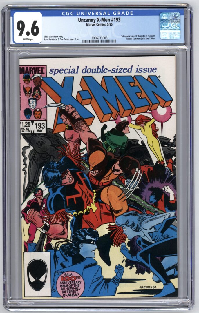 Uncanny X-Men #193  CGC 9.6  1st Warpath in costume