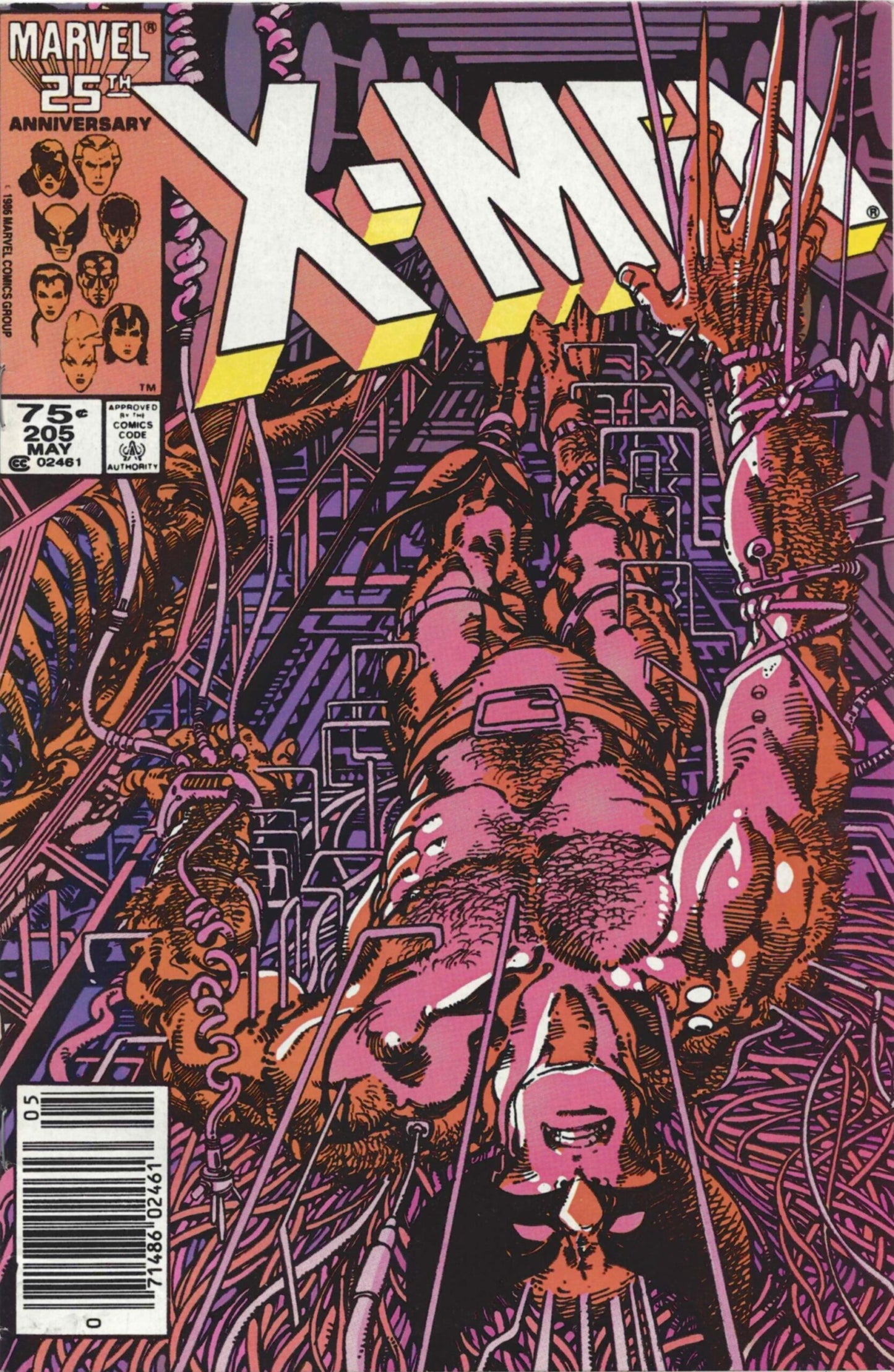 Uncanny X-Men #205  VG/FN  Origin of Lady Deathstrike