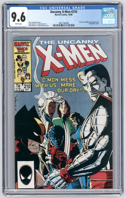 Uncanny X-Men #210  CGC 9.6  1st cameo team App. of The Marauders
