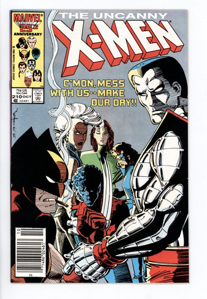 Uncanny X-Men #210  VF-  1st cameo appearance of The Marauders