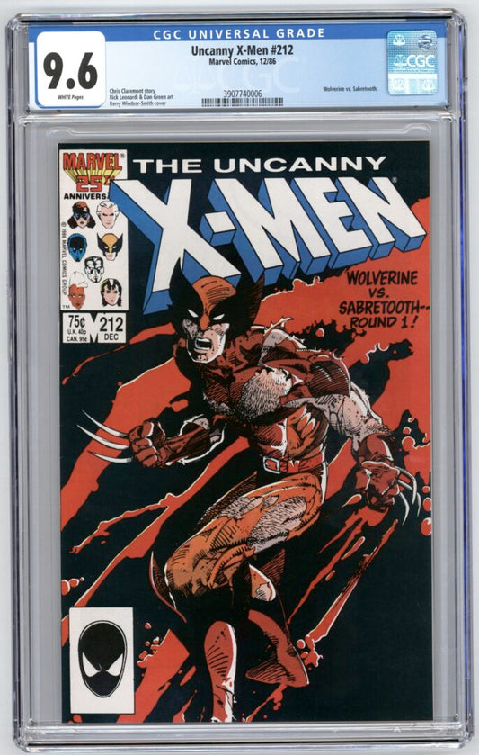 Uncanny X-Men #212  CGC 9.6