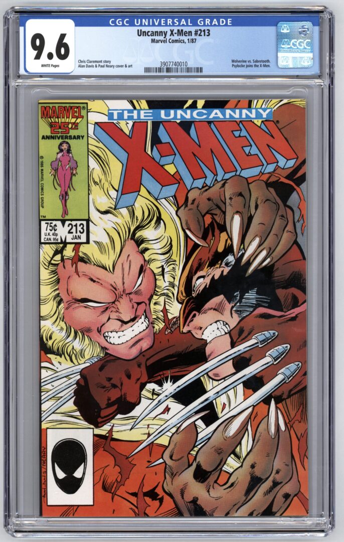 Uncanny X-Men #213  CGC 9.6  Psylocke joins the X-Men