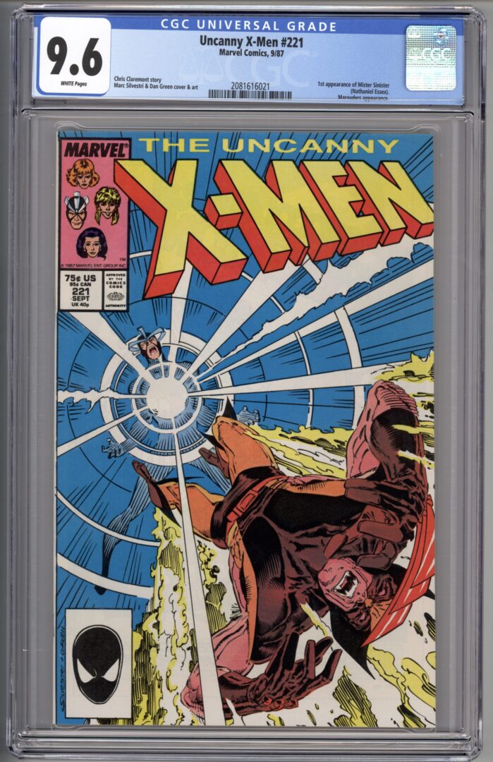 Uncanny X-Men #221  CGC 9.6  1st appearance of Mister Sinister