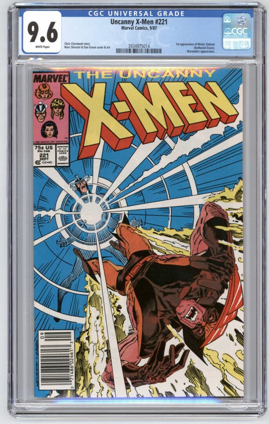 Uncanny X-Men #221  CGC 9.6  1st appearance of Mister Sinister