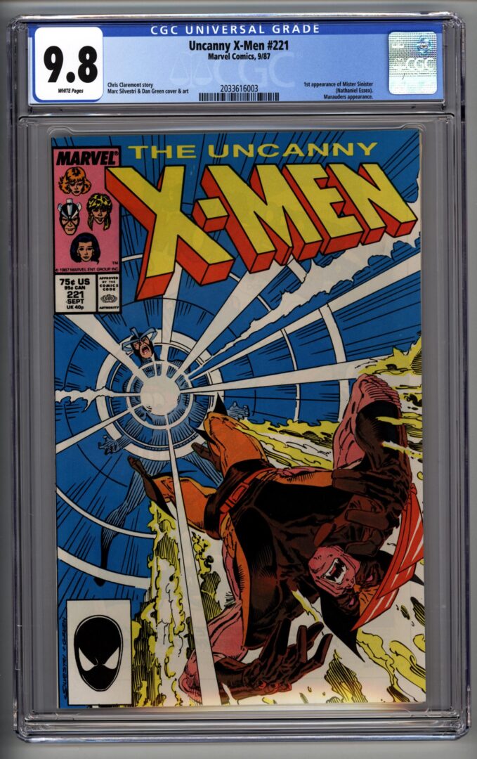 Uncanny X-Men #221  CGC 9.8  1st appearance of Mister Sinister