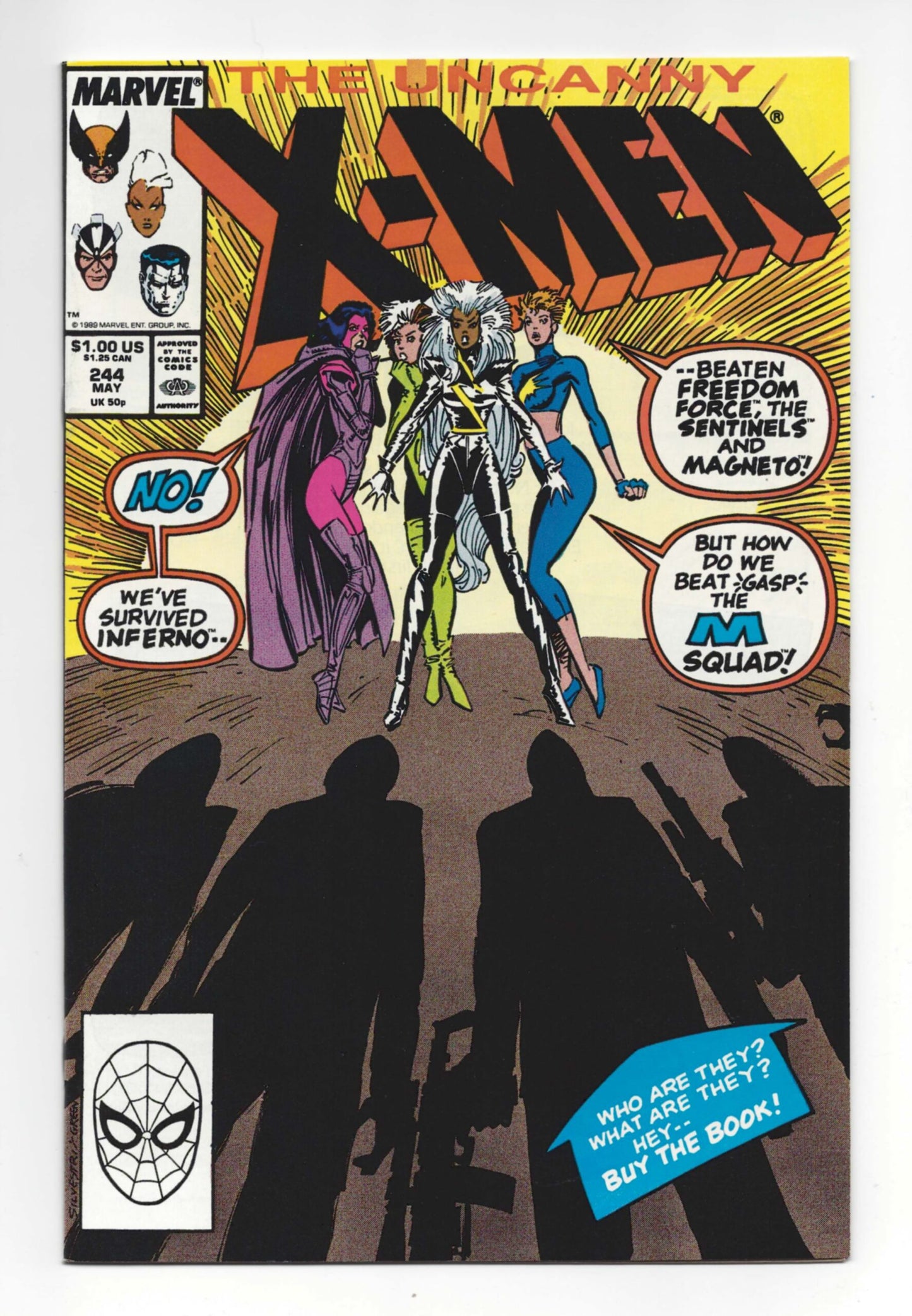 Uncanny X-Men #244  VF  1st appearance of Jubilee