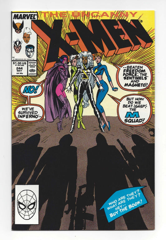 Uncanny X-Men #244  VF  1st appearance of Jubilee