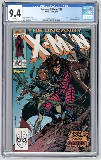 Uncanny X-Men #266  CGC 9.4  1st appearance of Gambit