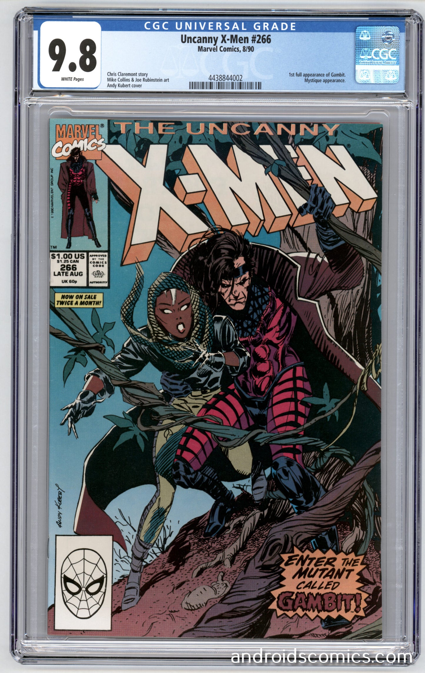 Uncanny X-Men #266 CGC 9.8 1st Full App. of Gambit