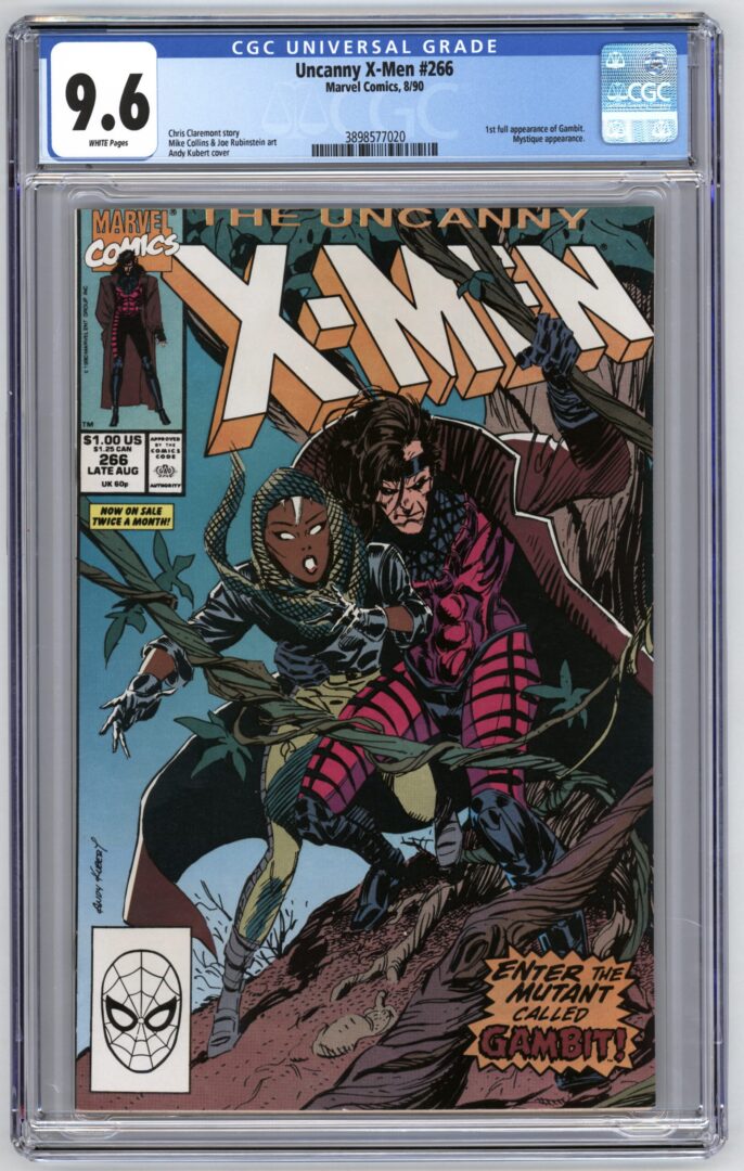 Uncanny X-Men #266  CGC 9.6  1st full appearance of Gambit