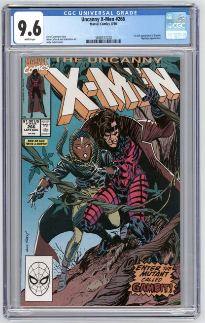 Uncanny X-Men #266  CGC 9.6  1st full appearance of Gambit