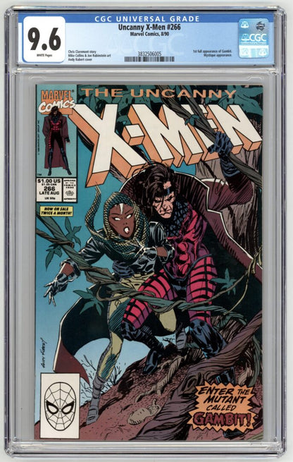 Uncanny X-Men #266  CGC 9.6  1st full appearance of Gambit