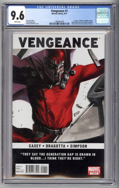 Vengeance #1  CGC 9.6  1st appearance of America Chavez