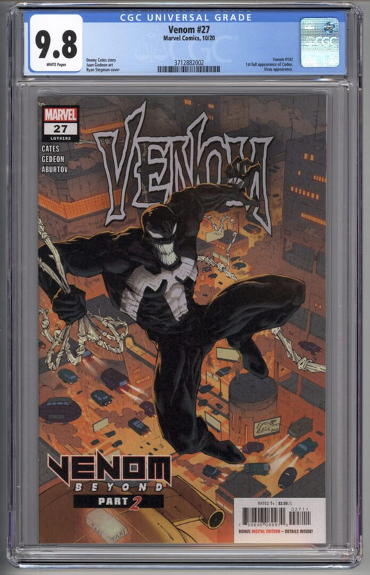 Venom #27  Cover A  CGC 9.8  1st full App. of Codex
