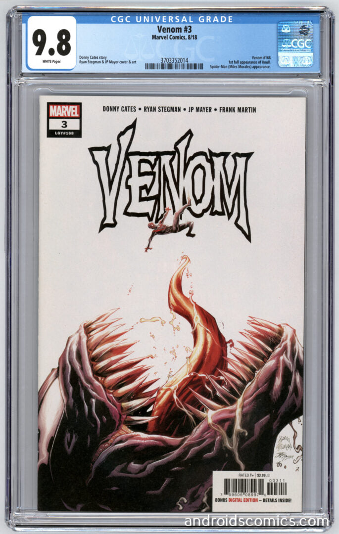 Venom #3  CGC 9.8  1st Full Appearance of Knull