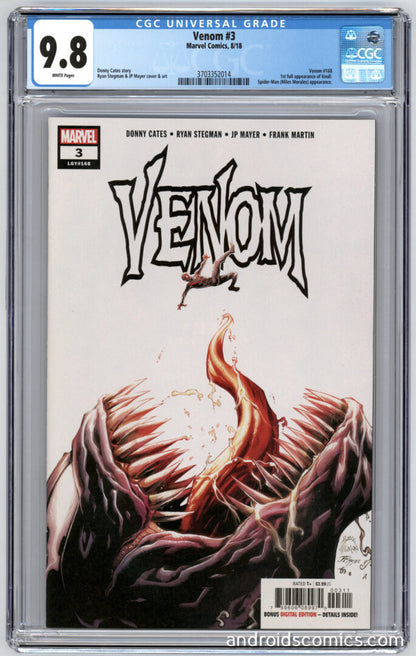 Venom #3  CGC 9.8  1st Full Appearance of Knull