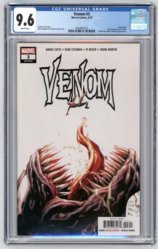 Venom #3  CGC 9.6  1st Full Appearance of Knull