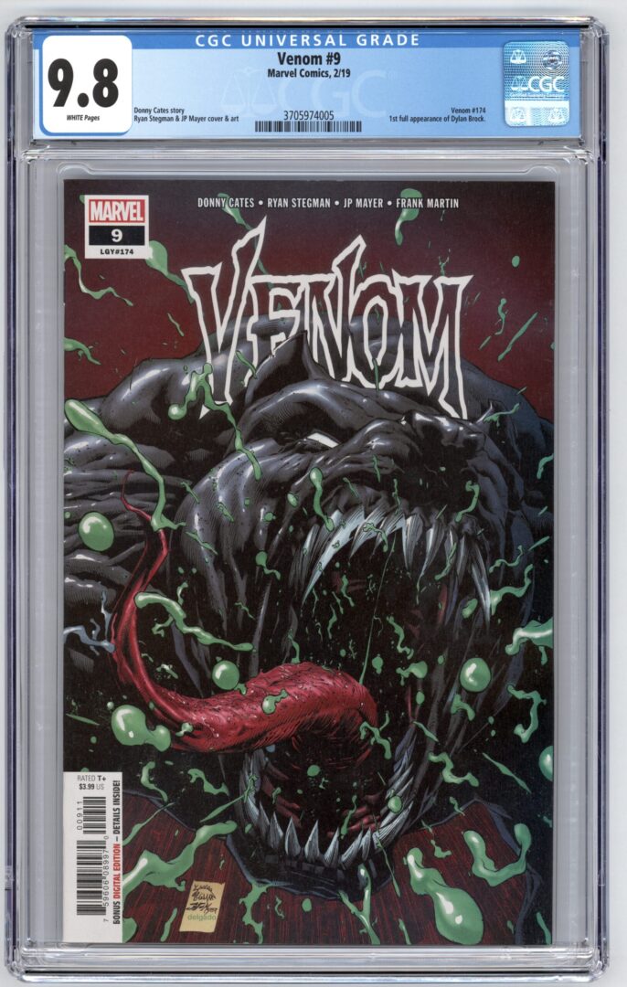 Venom #9  CGC 9.8 1st appearance of Dylan Brock
