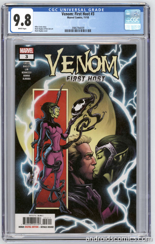 Venom First Host #3  CGC 9.8  1st appearance of Sleeper