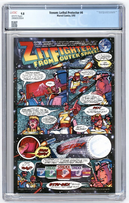 Venom: Lethal Protector #4  CGC 9.8  1st App. of Scream