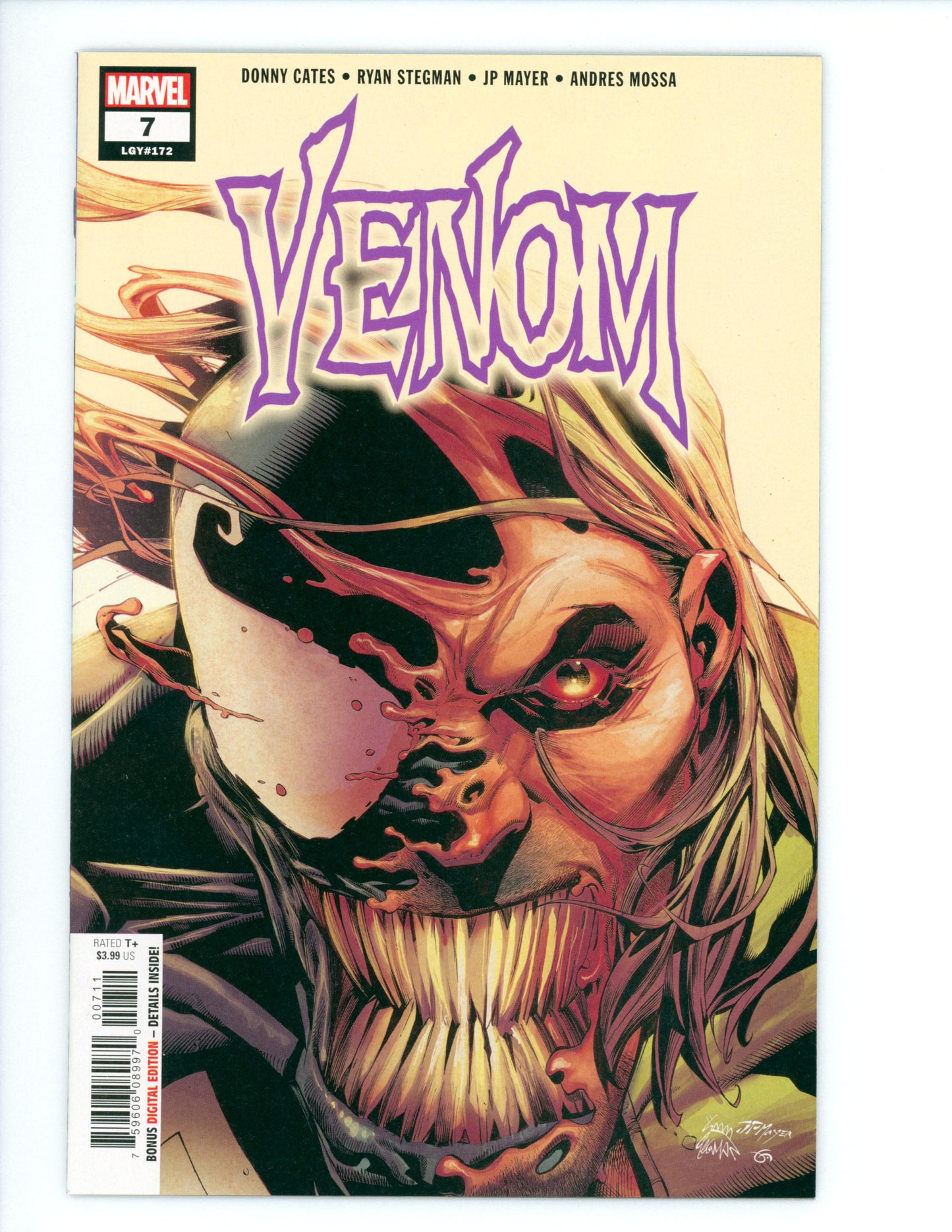 Venom #7  VF+ 1st App. of Dylan Brock in cameo