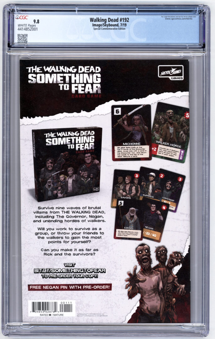 Walking Dead #192 Special Commemorative Edition CGC 9.8