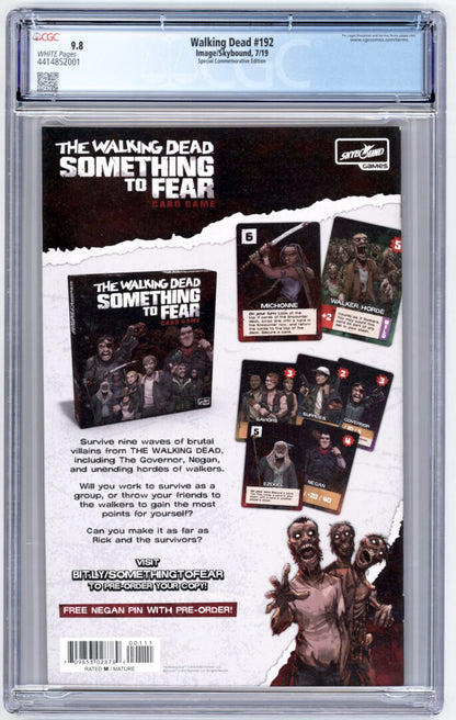 Walking Dead #192 Special Commemorative Edition CGC 9.8