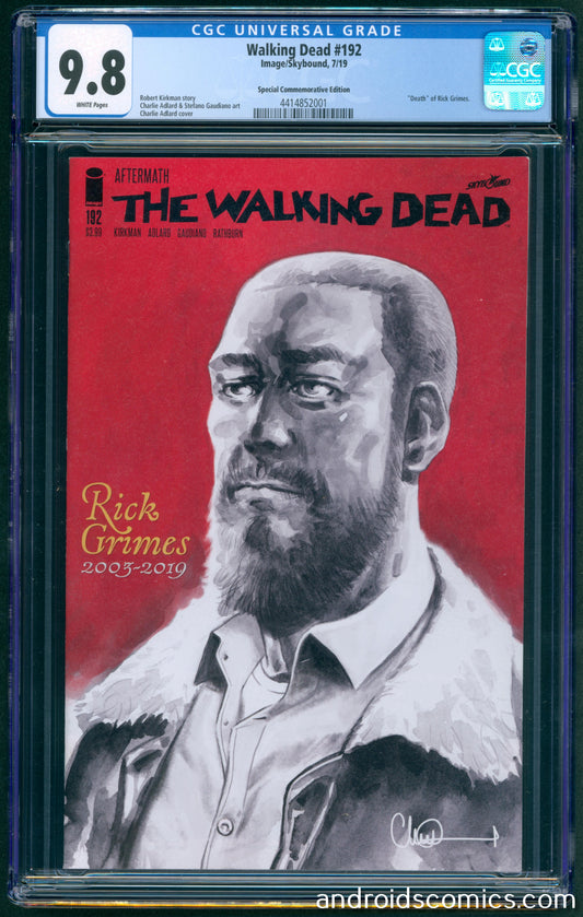 Walking Dead #192 Special Commemorative Edition CGC 9.8